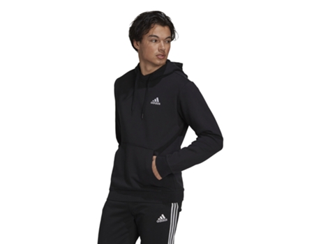 Sudadera con Capucha de Niños ADIDAS Capuz Fecho Correr Essentials Logo Tam Negro (3/4 Años)