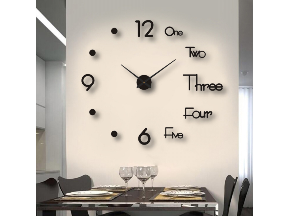 Reloj de pared decorativo silencioso sin marco Baok para sala de estar y dormitorio.