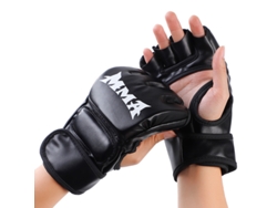 Guantes De Mma Sanda Combat Para Adultos, Extra Gruesos Y Resistentes, Color Negro (xl)*