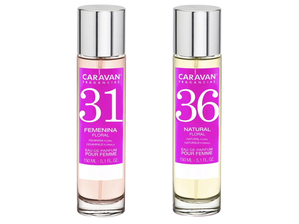Set de 2 perfumes Caravan para mujer Nº36 y Nº 31 COLONIAS Y PERFUMES MULTIMARCA