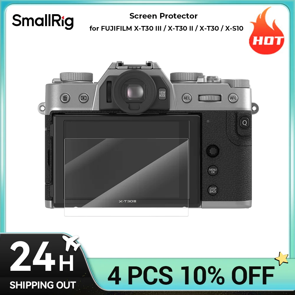Protector de pantalla para X-t30 III/X-t30 II/X-t30/X-S10: Color negro