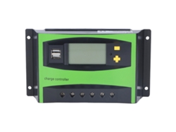 Controlador De Carga Solar De 40 A Y 12 V/24 V Con Pantalla Grande, Dos Puertos Usb Y Protección Ip32.