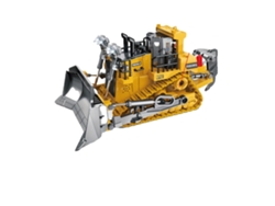 Excavadora de control remoto, 2 baterías de litio incluidas, control de 9 canales, Bulldozer 2b de 9 canales OEM