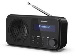 Radio Despertador SHARP Tokyo DR-P420 (Negro - Digital - Doble Alarma - Pila y Pilas)
