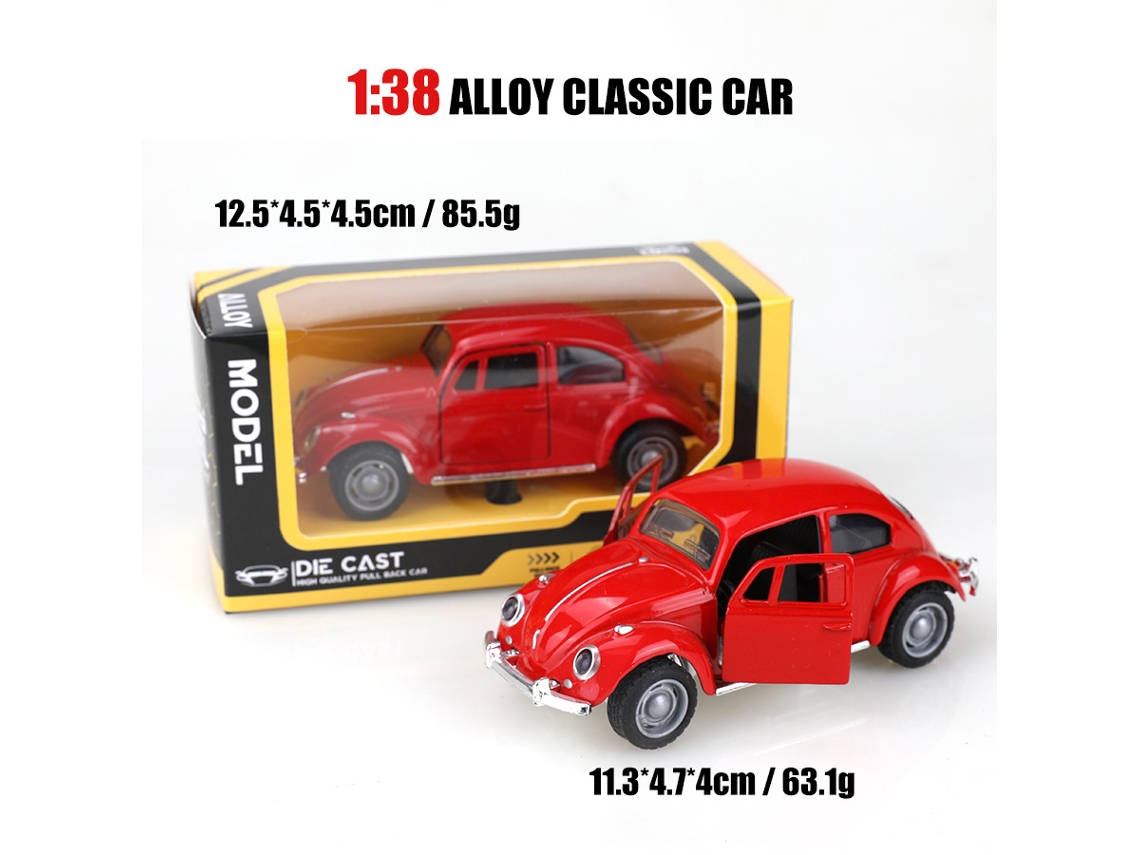 Modelo De Coche De Metal Fundido A Escala 1/38, Modelo De Coche Clásico, Juguete Para Niños