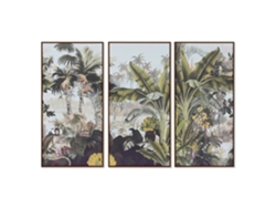 Set 3 Cuadro Ps Lienzo Tropical 180x4x120cm