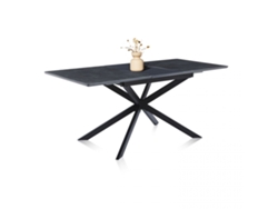 Mesa de comedor extensible Onix Negro 180 x 75 x 80 cm