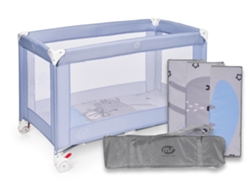 Basic Cuna de Viaje para Bebé con Colchón y Bolsa de Transporte de 6M a 15 kg Fácil Plegado y Montaje Estructura Ligera y Muy Estable MS