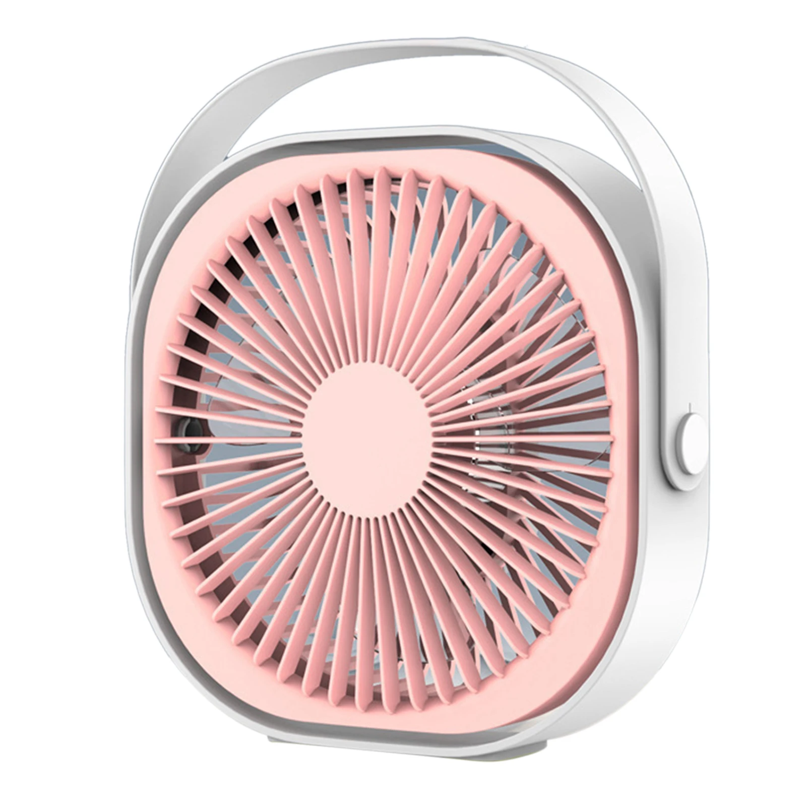 Ventilador De Escritorio Mini De 6 Pulgadas (rosa), Silencioso, Recargable Por Usb.
