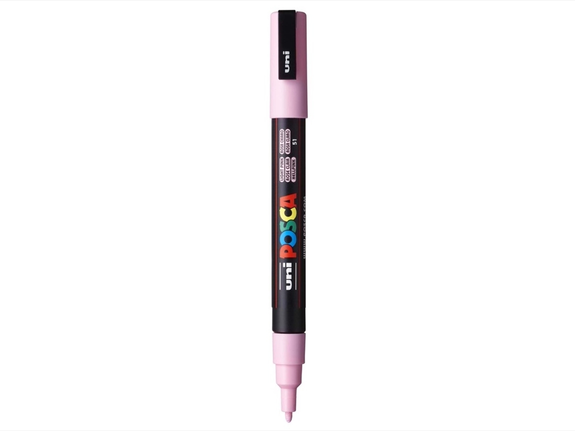 Marcador Uniball Posca Pc3M 0.9mm Rosa Claro