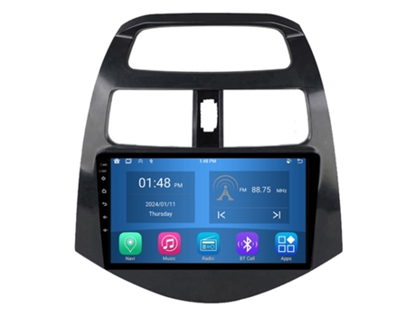 Autoradio 4GB RAM64GB ROM ROVERONE para Chevrolet Spark M300 2009 - 2016 CarPlay Android Coche Radio Bluetooth Navegación