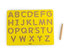 Portapapeles de madera Viga letras mayúsculas