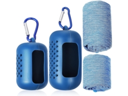 Toallas Deportivas, Paquete De 2, Secado Rápido, Bolsa De Almacenamiento Con Clip Seguro, Diseñadas Para Senderismo.