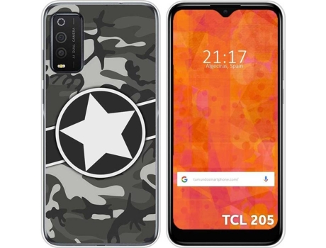Carcasa TCL 205 TUMUNDOSMARTPHONE Camuflaje 02 Multicolor