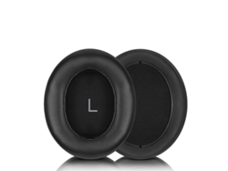 Almohadillas de cuero proteico con hebilla para Sennheiser MOMENTUM 3 Negro