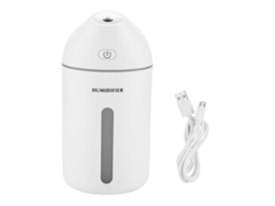 Humidificador USB portátil de 320 ml para oficina, coche, hogar, ambientador con luz nocturna.