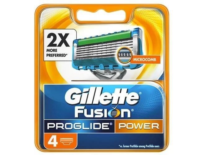 Lamina de Afeitar GILLETTE Fusion Proglide Power 4 Cart.