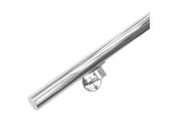 Pasamanos de acero inoxidable pulido 150 cm 2 soportes IVOL