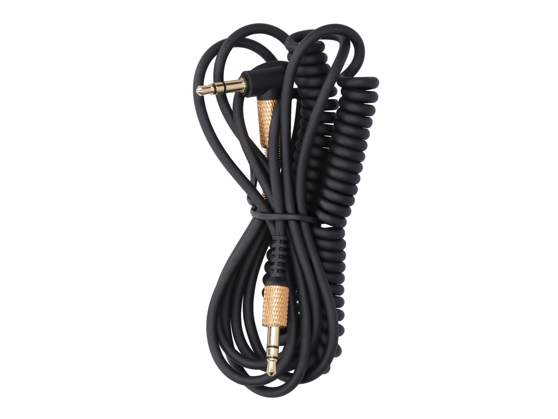 Cable De Repuesto Para Auriculares De 3,5 Mm, Macho A Macho, En Espiral Con Resorte, De 1,3 M A 2,1 M.
