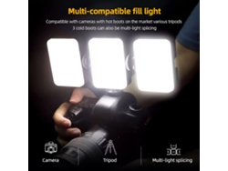 Luz LED portátil para teléfonos móviles con clip, luz profesional para selfies, fotografía y vídeos, compatible con iPhone.
