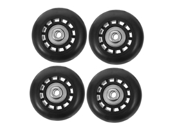 Juego de 4 ruedas giratorias de goma duraderas para maletas y accesorios - Gokoco