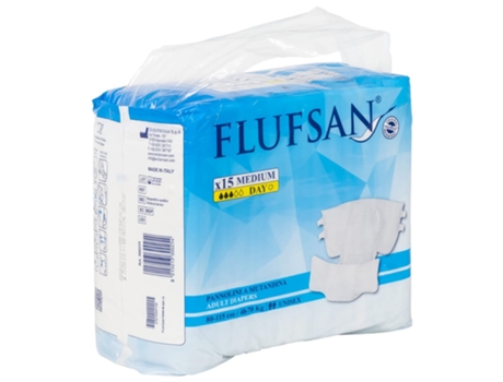 Conjunto 15 Pañal Para Adultos VIDAXL Blanco