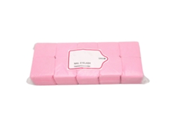 1000pcs Toalhas Sem Pelos Para Unhas Macias Palito Removedor De Esmalte Pano Limpeza Cola Cílios Rosa