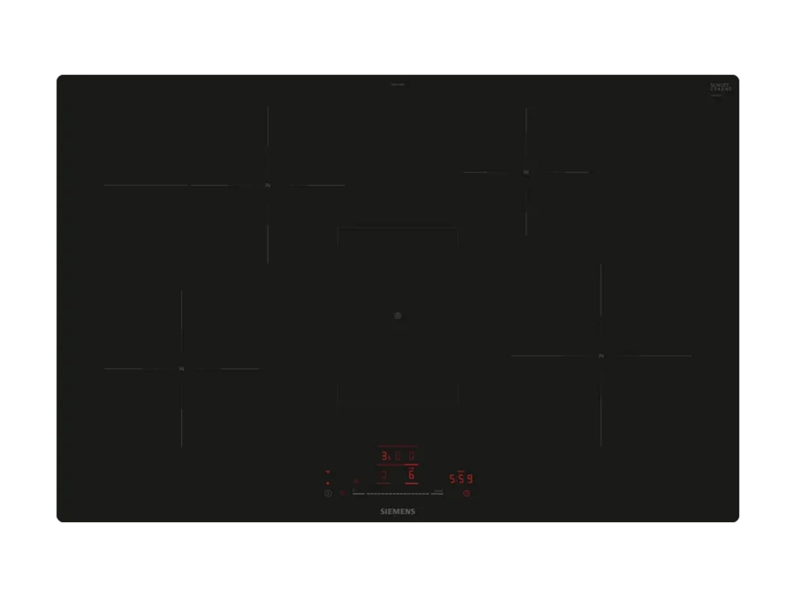 iQ300 EH801HFB1E hobs Negro Integrado 80 cm Con placa de inducción 4 zona(s) SIEMENS