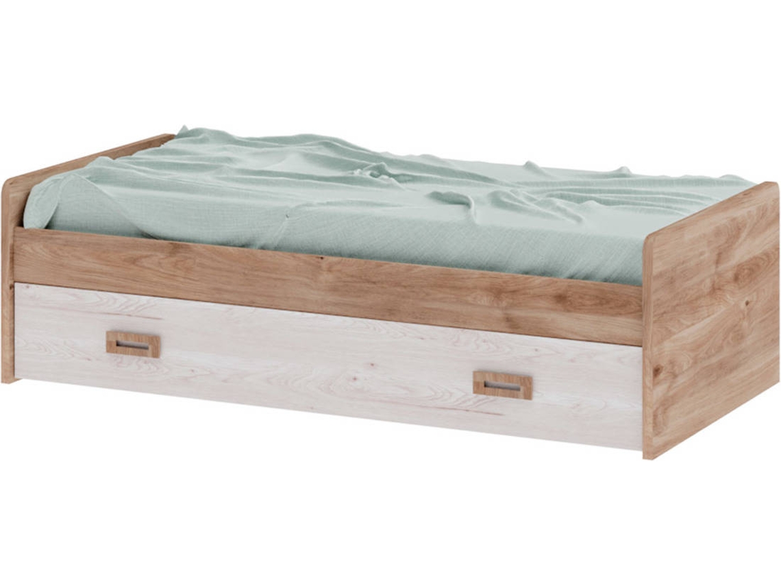 Cama MUEBLAM Roble Artic Melamina (199x60x98 cm)