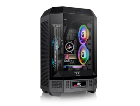 Caja THERMALTAKE The Tower T300 Black Atx 2Xusb 3.0 Sin Fuente Negro