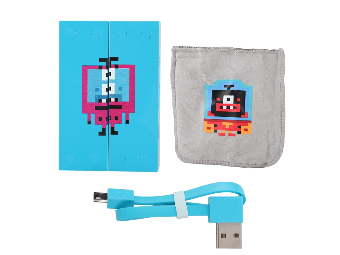Power Bank (carga Rápida Portátil Mini) Mini Pixel 3500mah (tv Man Azul)