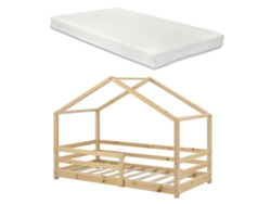 Estructura de Cama Infantil [EN.CASA] (Beige - Madera - 90 x 200 cm)