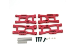 Brazo de suspensión inferior delantero y trasero de metal mejorado para Wltoys 124008, 124010, 144001, 1/12 y 1/14, coches RC, modelos de vehículos, piezas de repuesto.