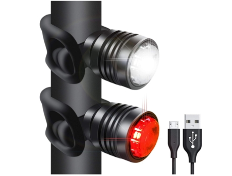 Luces traseras para bicicleta recargables por USB, luz trasera LED para bicicleta que funciona durante 26 horas, 3 modos de luz para bicicletas de ...