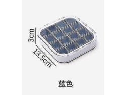 2026-moldes De Hielo De Silicona Con Tapa 16 Cubos 13.5cm Para Congelador Bebidas Whiskey Cocktails Accesorios Cocina Gris