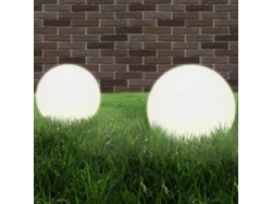 Lámpara Luminaria Esférica LED 2 Piezas 40 cm PMMA