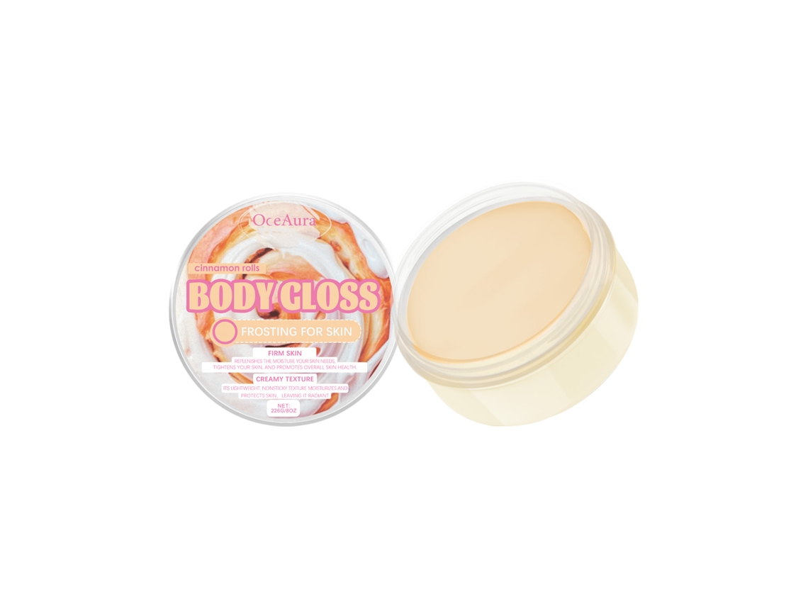 Crema corporal blanqueadora Oceanaura sabor rollo de canela