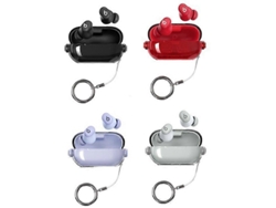 Estuche transparente y creativo con cierre a presión y clip para cordón, compatible con Beats Solo Buds. GIECY