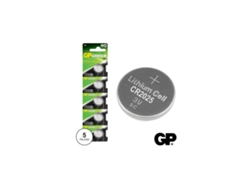 Pila De Botón De Litio Cr2025 3v 170ma 5x Blíster Gp