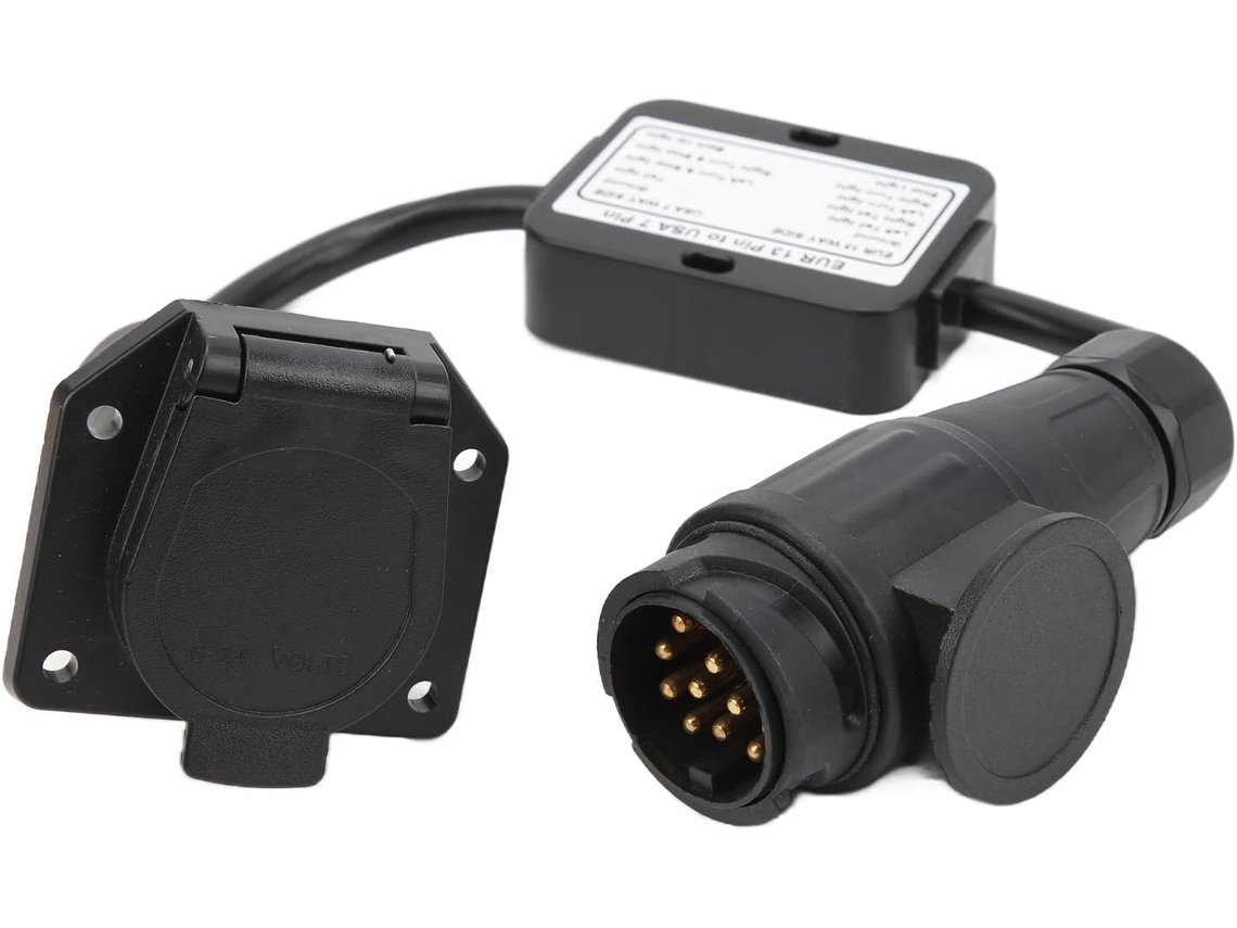 Adaptador De Enchufe Europeo De 13 Pines Con Conector Redondo