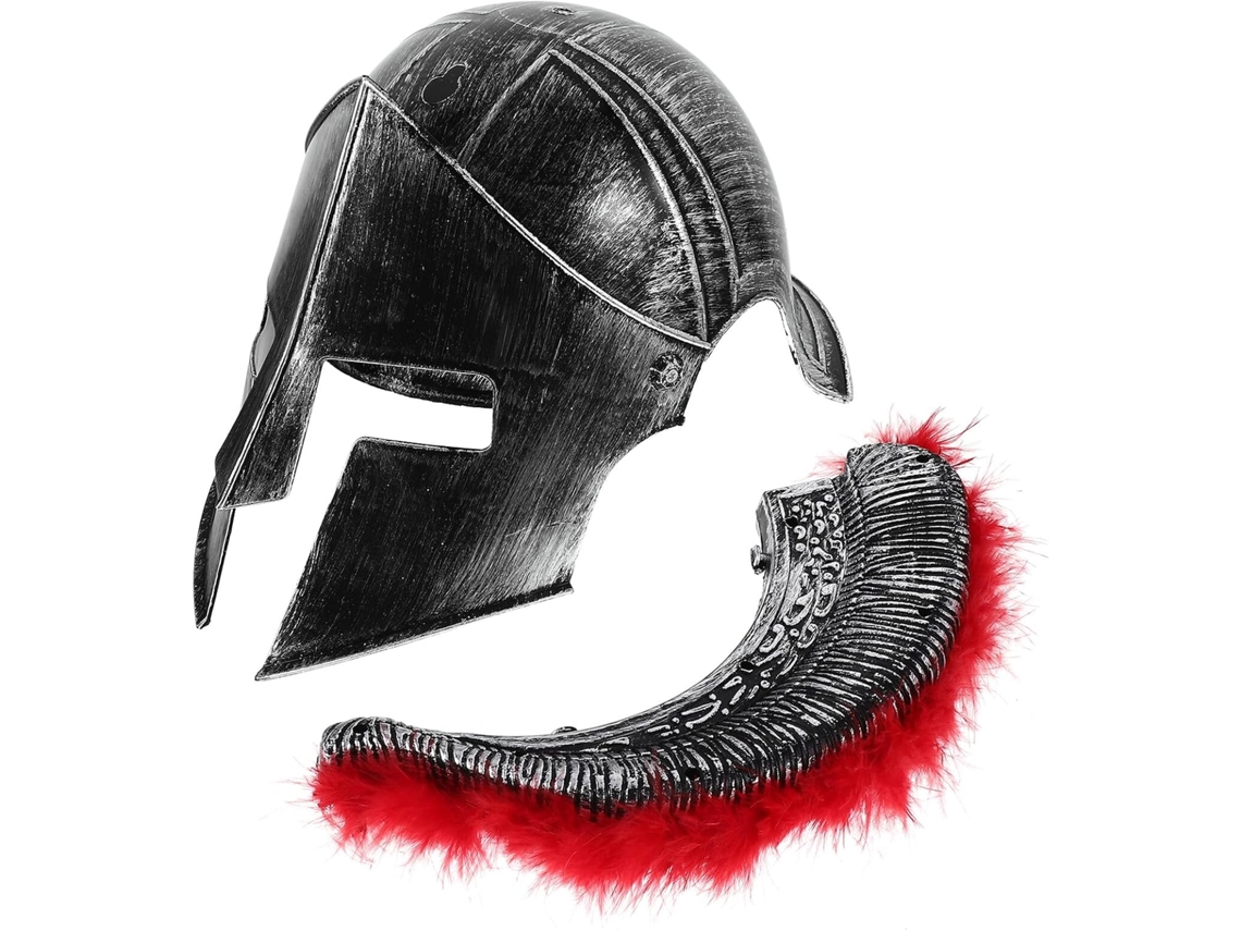 Casco Romano Plateado Para Hombre, Estilo Espartano, Accesorio Para Disfraz De Cosplay.