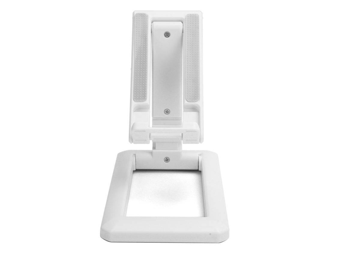 Soporte De Escritorio Para Teléfono (plegable Y Ajustable) Blanco Soporte Retráctil Para Tableta Y Teléfono