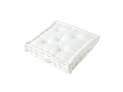 Homescapes Off White Floor Cushion 50x50 Cm