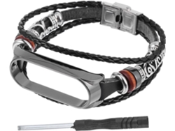Conjunto de 3 pulseras con 5 cuentas NFC de repuesto y correas de cuero.