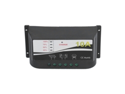 Controlador De Carga Solar De 12v/24v, Regulador De Panel Solar Con Protecciones Y Material Abs Duradero.