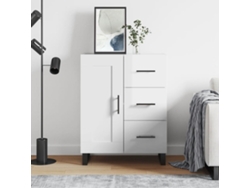 Lovely Home Aparador 69,5X34X90 Cm Madera Procesada Blanco Brillante