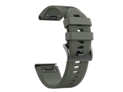 Correa de silicona para reloj Garmin Epix de 22 mm Amy Green Chennnls