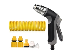 Pistola De Hidrolavadora De Alta Presión Con Kit Y Manguera Flexible Para Lavado De Autos Y Limpieza General.