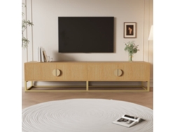 Mueble Tv 180 Cm - Moderno, 4 Puertas, Con Manijas Redondeadas - Madera