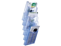 Expositor ARCHIVO 2000 Archiplay De pared Transparente Din A4 Azul Vertical 6 Compartimentos